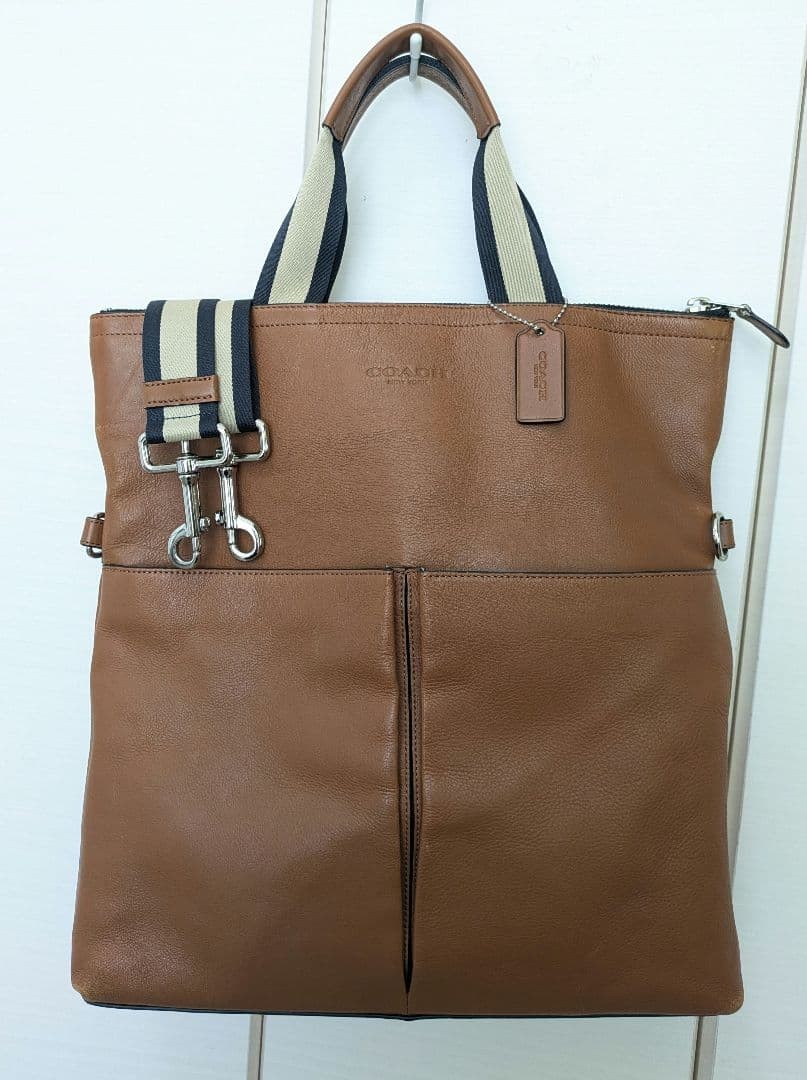 COACH 2way shoulder bag tote bag leather