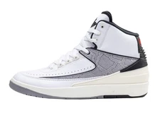 Big Kid's Jordan 2 Retro "Python" White/Fire Red-Black-Sail (DQ8562 102)