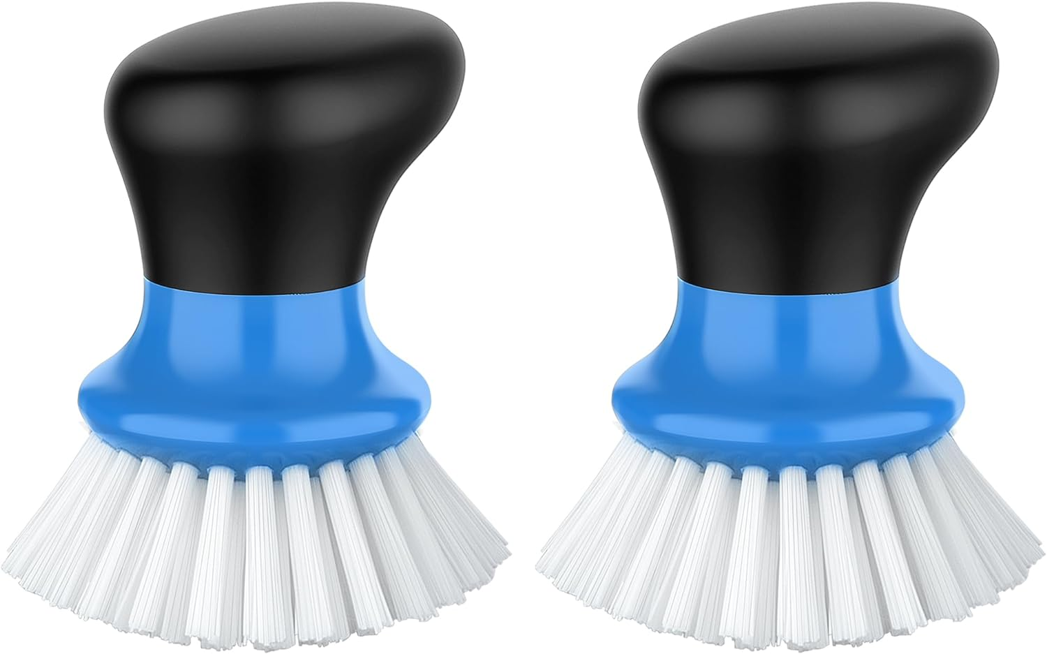 Palm Dish Brush with Ergonomic Handle, Kitchen Brush for Pot Pan Plate Sink Clea