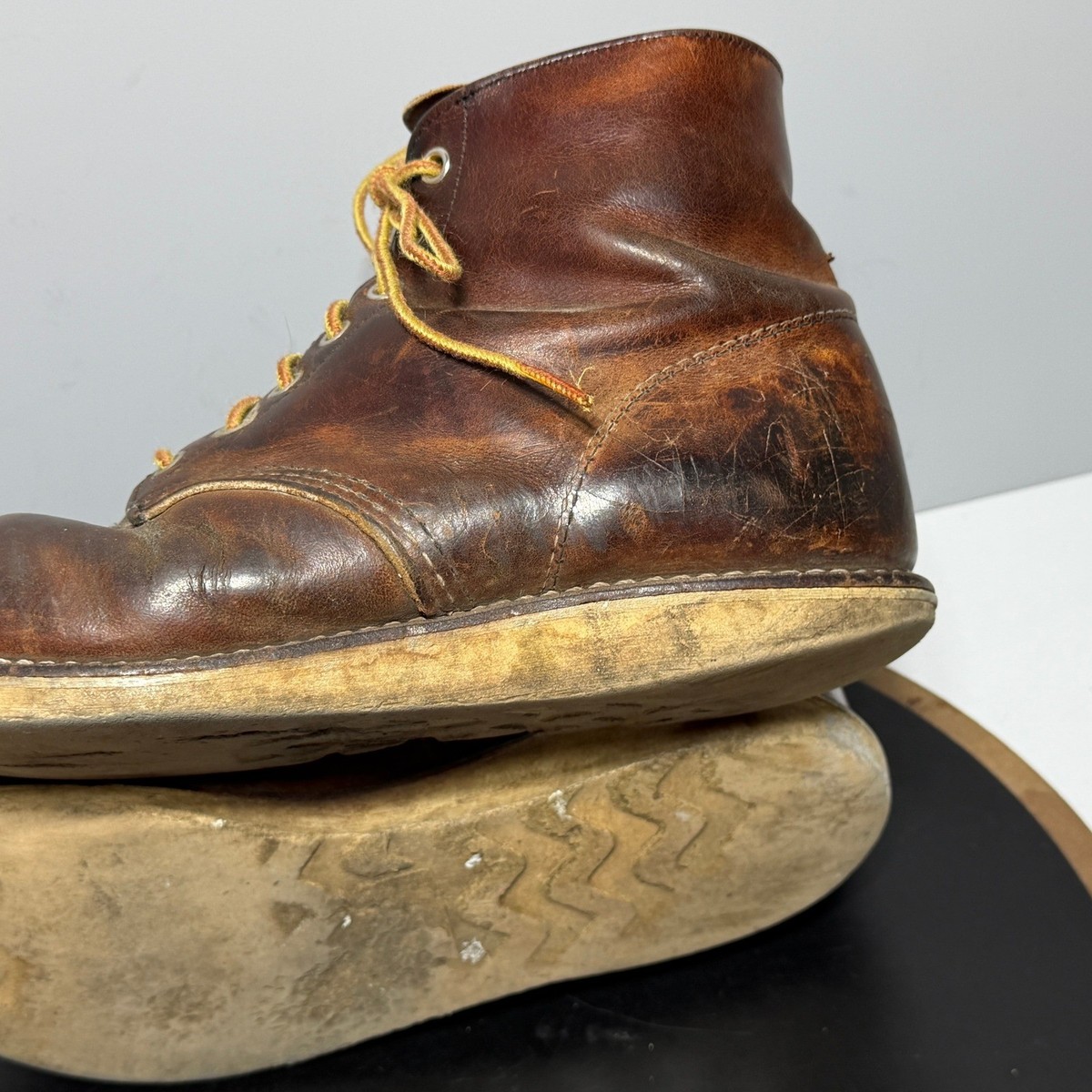Red Wing 9111 Boots Men Size 10 D Heritage Round Toe Brown  display picture 2