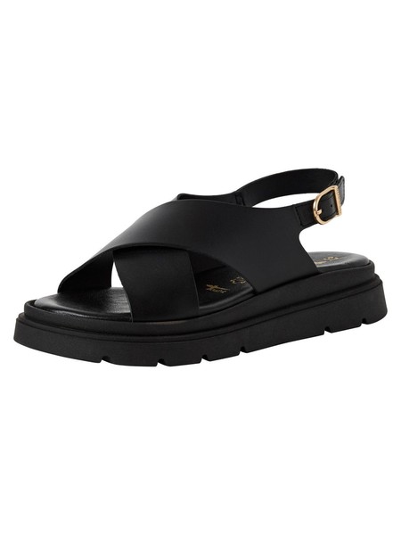 Tamaris Damen Sandalette Mit Keilabsatz, Schwarz, 40 EU-image