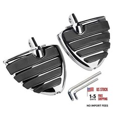 Motorcycle Mini Floorboards Highway Footpegs Adjustable Passenger Chrome