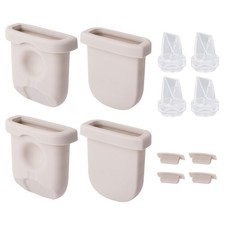 12pcs Breast Pump Parts Replacement for eufy, Includes 4 Silicone As Shown