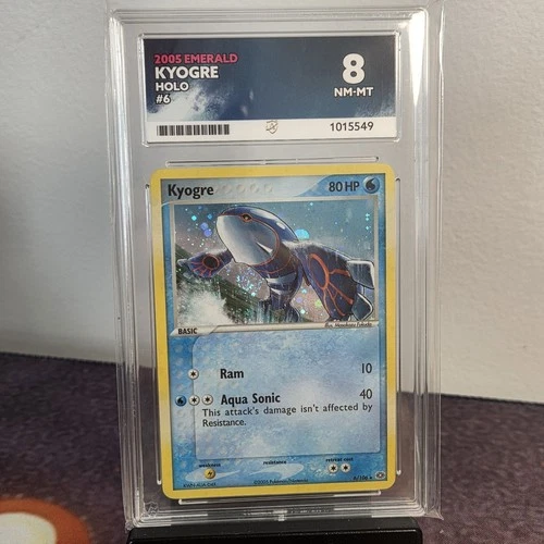Pokémon TCG Kyogre EX Emerald 6/106 Holo Rare Ace 8 Swirl 🌀