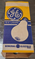 Vintage GE General Electric 200W Long Neck Light Bulb Original Box NOS