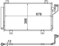 Mahle AC 865 000S Kondensator, Klimaanlage FüR Mazda