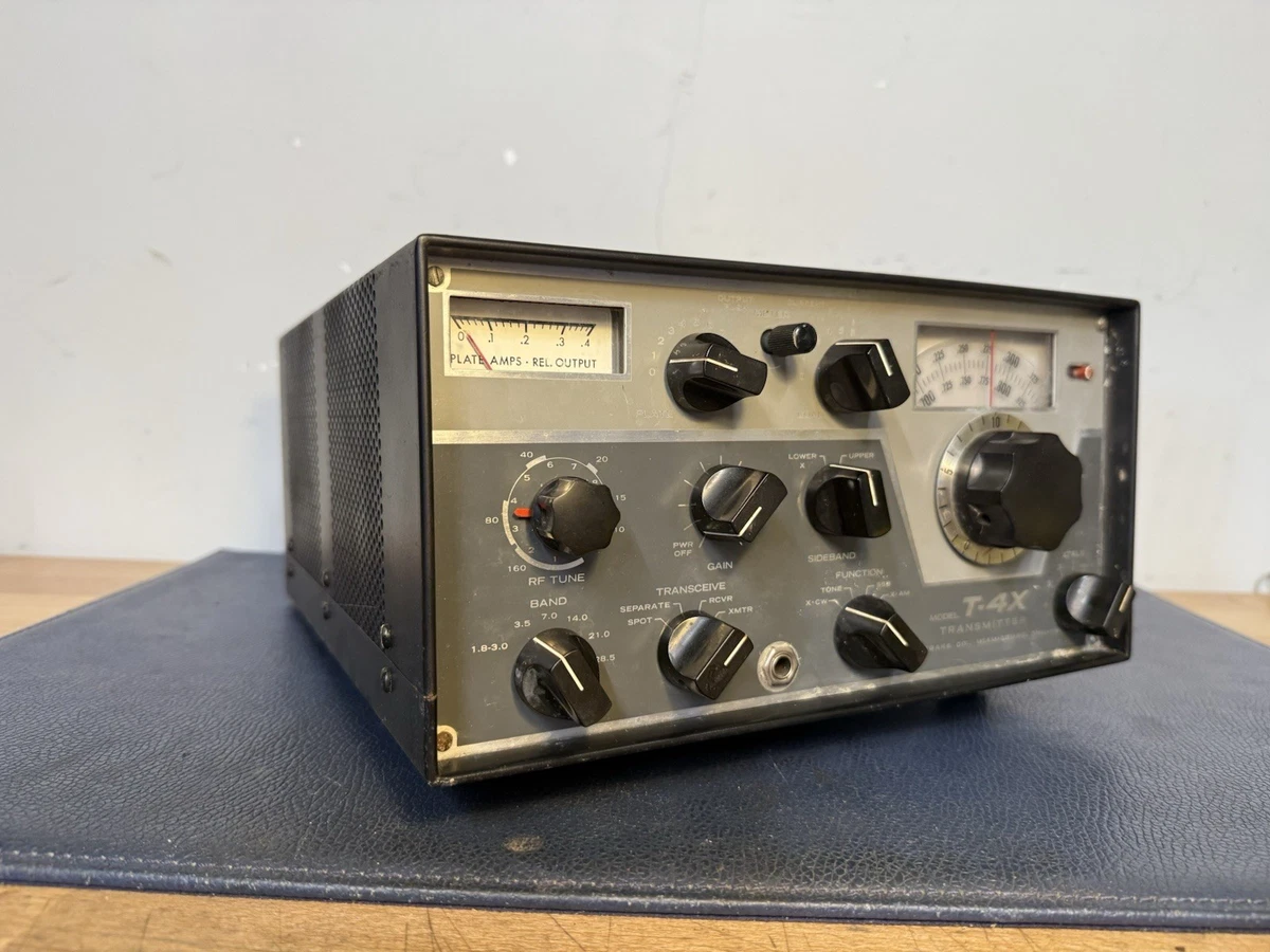 Émetteur Radio Amateur Drake T-4XB AM/SSB/CW - Occasion, Puissance Intermittente