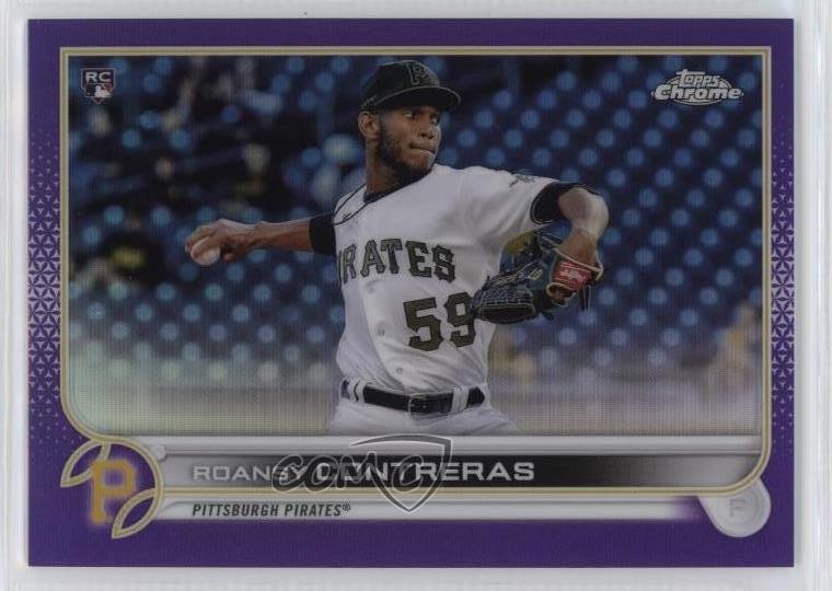 2022 Topps Chrome Purple Refractor 115/250 Roansy Contreras #53 Rookie RC 16h3