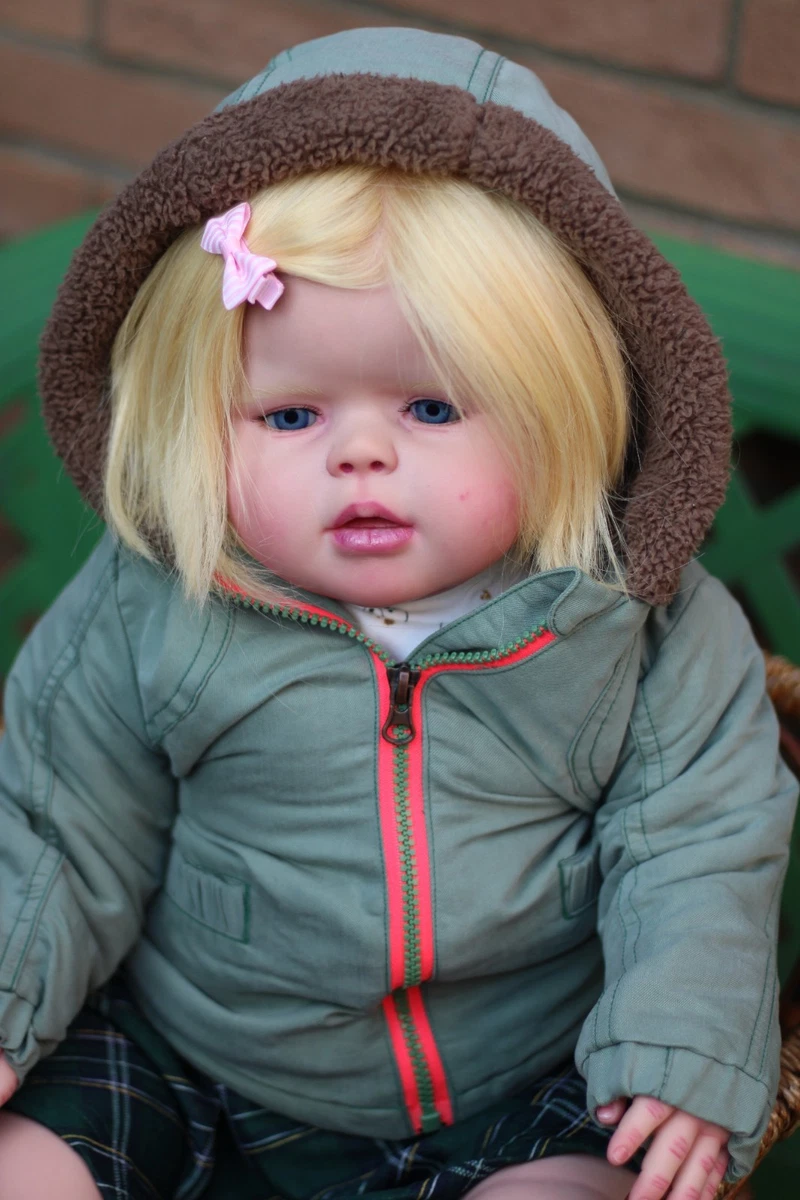 Sheva Dolls | OOAK lifelike reborn toddler doll Chanelle (Jannie de Lange sculpt