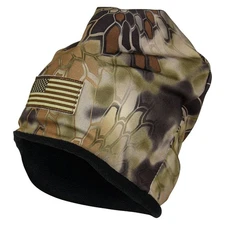 Kryptek American Flag Reversible Fleece Cap- Highlander/Black