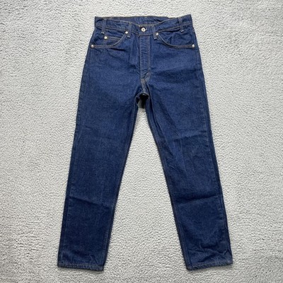 Vintage Levis 20505 Jeans Mens 34x30 Blue Dark Wash Orange Tab