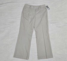 Worthington Women Modern Fit Trouser Leg Pants Size 12 Beige A3 