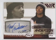 2015 Sage Auto 7/40 Dres Anderson #A1 Auto 0af