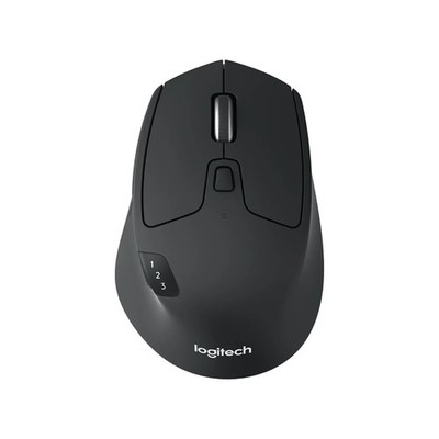 Logitech M720 Triathalon Kabellose Multi-Device-Maus, Schwarz