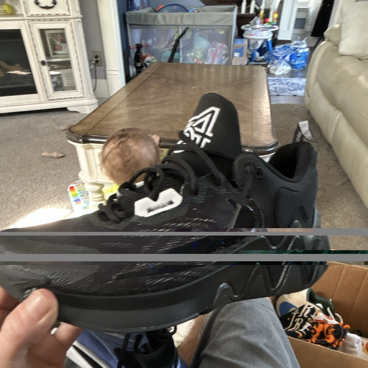 Nike Giannis Immortality 2 Black Holographic Swoosh | eBay