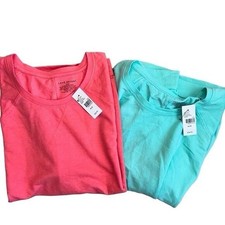 NWT BUNDLE Lane Bryant Womens Casual Heavy Top Coral Aquamarine Size 18/20 NEW