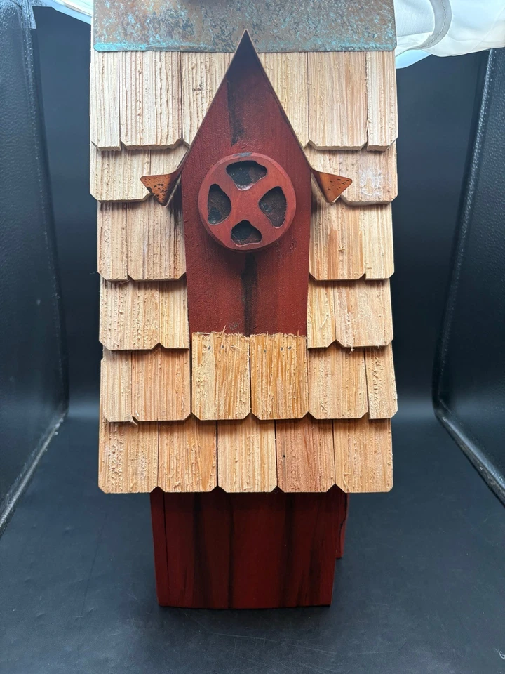 Heartwood Pájaros Abejas y Tableros Madera y Cobre Tejas Pájaros Casa Rústica Montable Foto 4 de 4