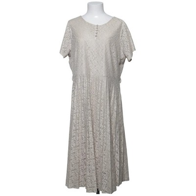 Miss Miss, Kleid, Größe: 48, Beige, Polyester, Blumen, Spitze, Damen #Hvm