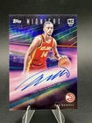 Asa Newell 2025-26 Topps Midnight SP RC Moonrise Auto Autograph /25 Hawks