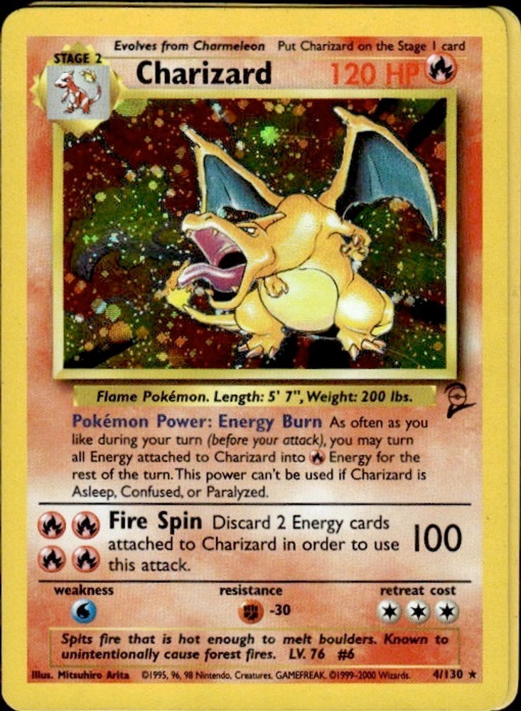 Pokemon Charizard [BS2Holofoil - 004/130]LP