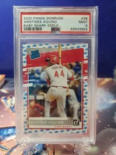 Aristides Aquino 2020 Donruss Baby Shark Emoji #39 Reds RC Rookie PSA 9