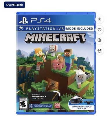 Mojang Studios Minecraft Starter Pack PS4 VR Compatible
