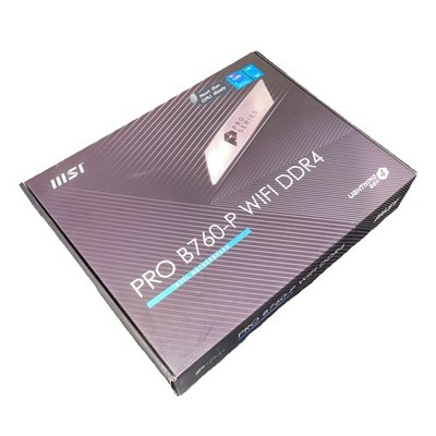 MSI Pro B760-P ATX Motherboard, DDR4, Intel LGA1700, WiFi Lightning Gen 4