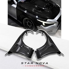 Carbon Fiber Front Bumper Vented Fenders Pair For 2014-2024 Infiniti Q50 V37