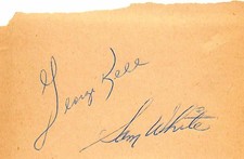 George Kell & Sam White Boston Red Sox Signed Cut Autograph