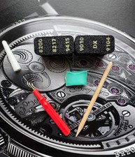 Bergeon 55-710 Lot De 4 Huileurs Pour Montres - Petits Rouges, Moyens Bleus, Grands Verts Et Très Grands Jaunes
