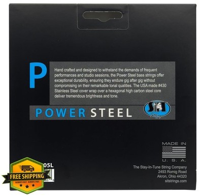 SIT Power Steel Bass Guitar Strings Medium-Light 45-105 4-String