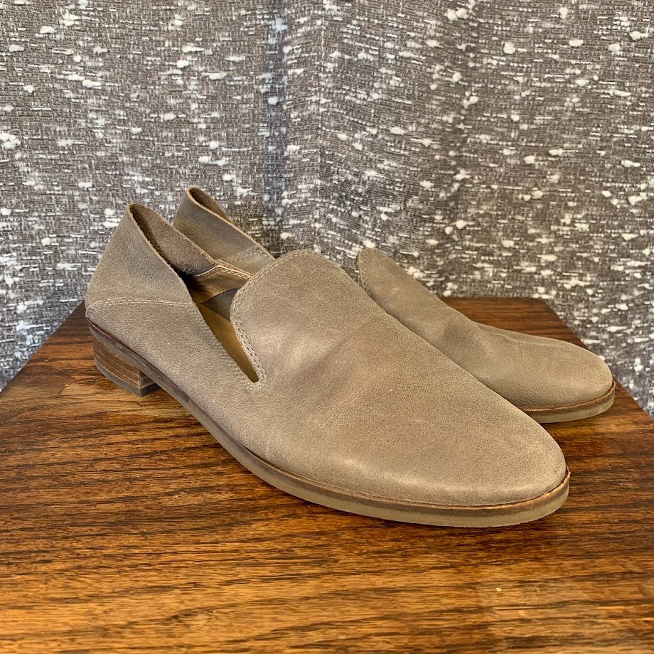 Lucky Brand Cahill Soft Leather Loafer Flats Brown Slip On Preppy Office Size 9M