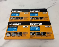 Bostitch 1250pc 3/8" Heavy Duty Universal Fit Staples - Lot of 4 - BRAND NEW