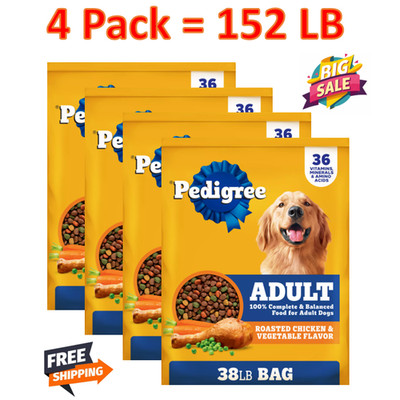 152 LB Pedigree  Complete Nutrition Adult Dry Dog Food- Chicken,Rice & Vegetable