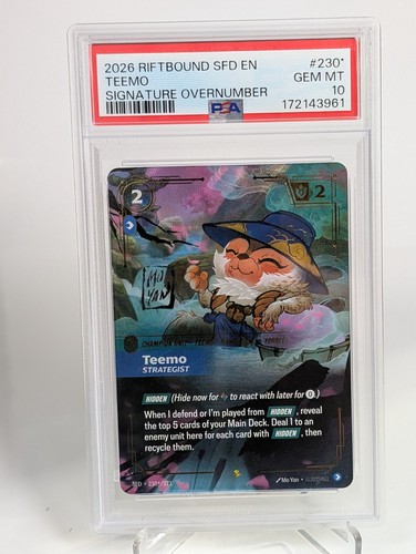 Teemo, Strategist graded PSA 10 for sale on eBay