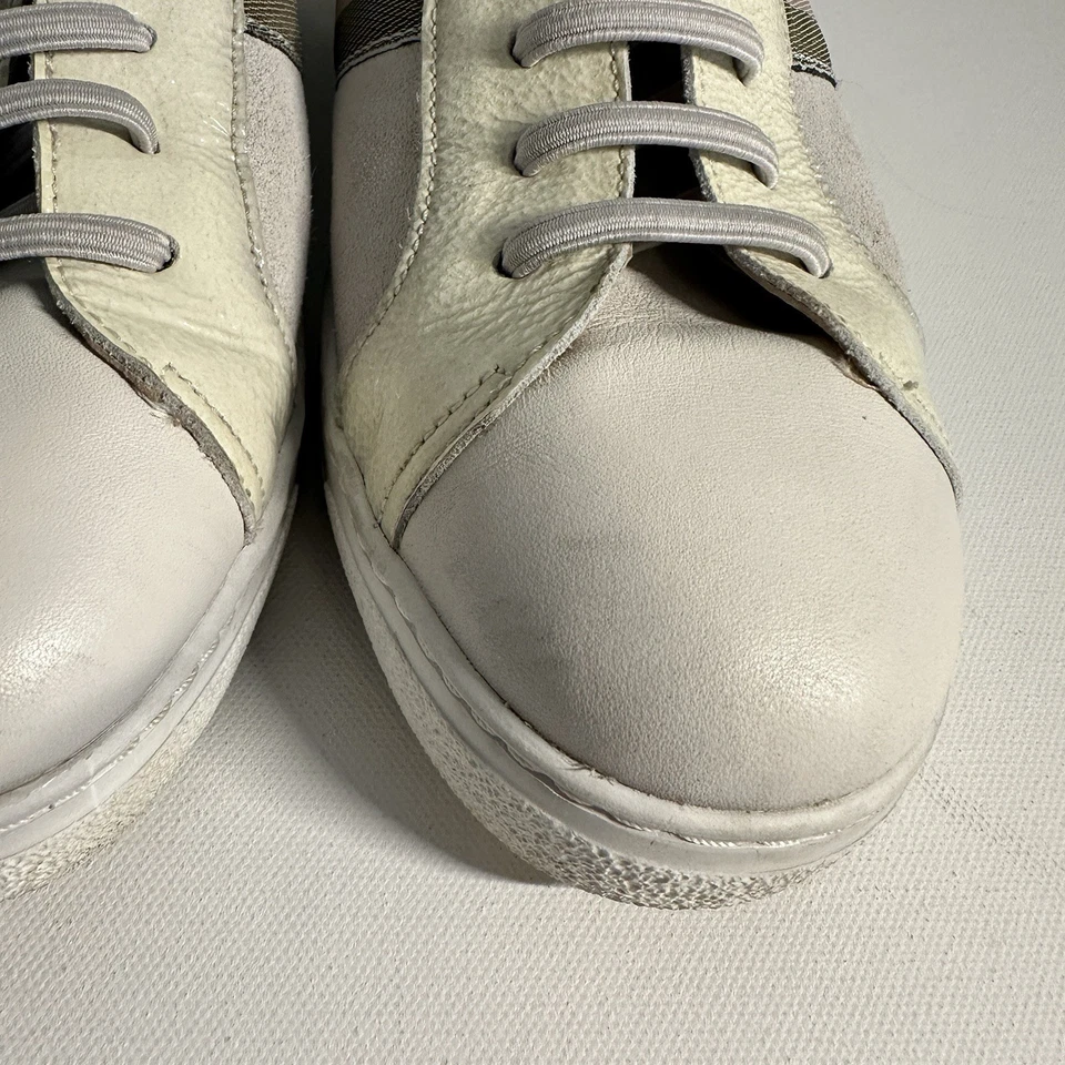 Hispanitas Mujer Zapatillas Plataforma Talla 40 EE. UU. 9,5–10 Gamuza Cuero España Rayas Foto 4 de 4