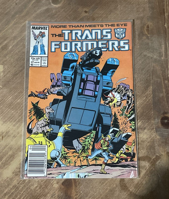 Marvel The Transformers #27 Apr 1987 Newsstand Edition Bill Mantlo Jose Delbo