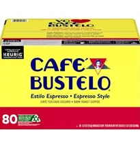 Café Bustelo Coffee Espresso Style K-Cups, Dark Roast 80 ct.