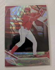 2019 Panini Chronicles Phoenix Ruby Wave Prizm /199 Shohei Ohtani #12