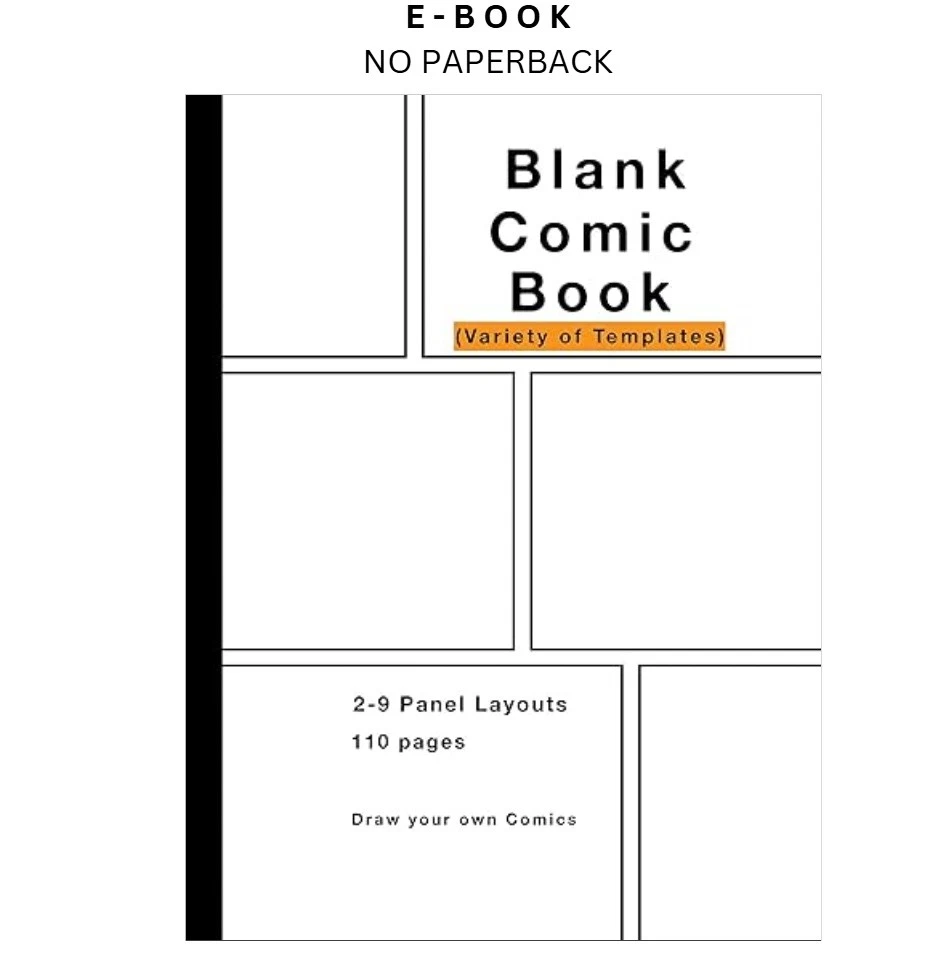 Buy Blank Comic Book ebook, instant digital download PDF from LD Global