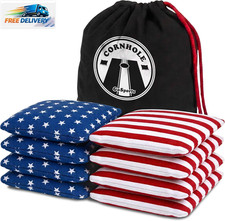 Official Regulation Cornhole Bean Bags Set of 8   for Competitive Cornhole Games