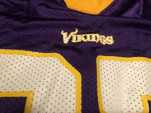 Bernard Berrian 87 Minnesota Vikings NFL Reebok Medium Purple Jersey - Picture 4 of 7