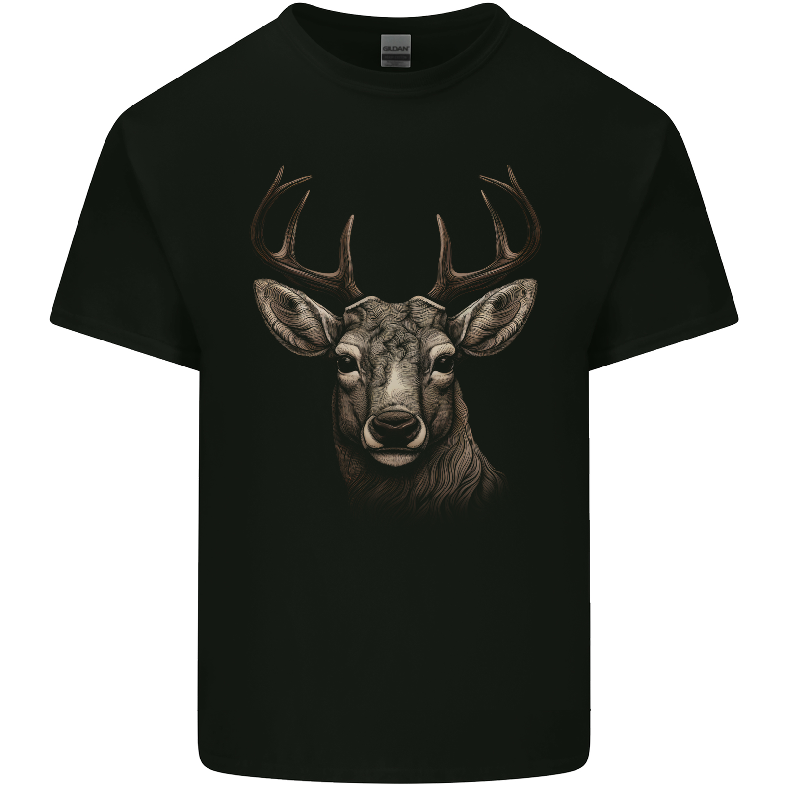Stag Deer Mens Cotton T-Shirt Tee Top