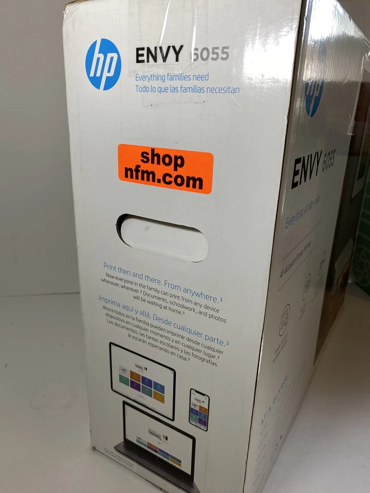 HP ENVY 6055 Thermal Inkjet All-In-One Printer - White Air Print - Image 2 of 4