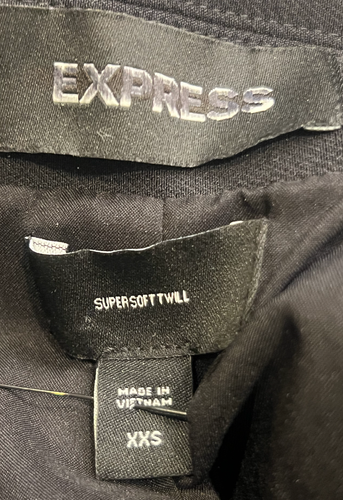 NEW EXPRESS SUPERSOFT TWILL DOUBLE BREASTED EMBELLISHED BUTTON BLAZER JACKET XXS - Picture 9 of 12