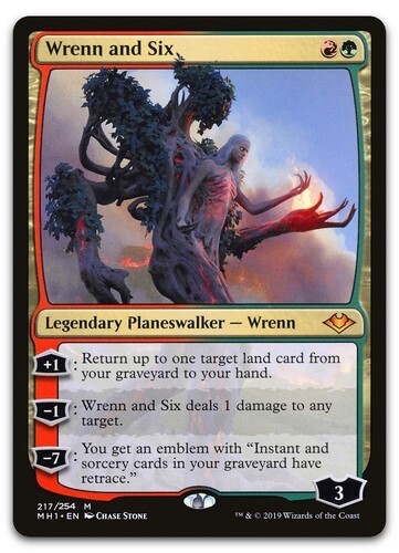 MTG ~ Wrenn and Six ~ Modern Horizons ~ Near Mint