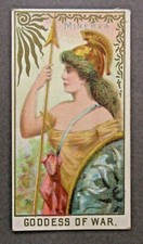 MINERVA 1889 N188 Kimball Goddesses of Greeks & Romans Tobacco Card HIGH GRADE