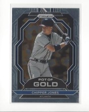 2023 Panini Prizm Pot of Gold #17 Chipper Jones Braves