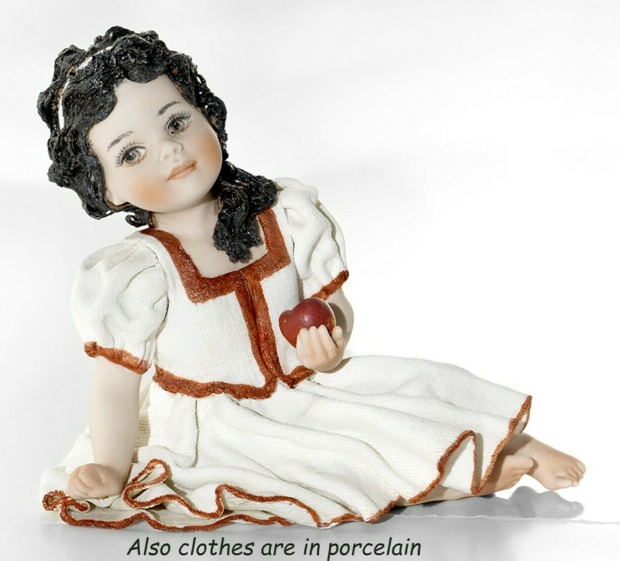 Estatuilla Blancanieves Porcelana De Capodimonte Estatuilla Niño Infantil chica