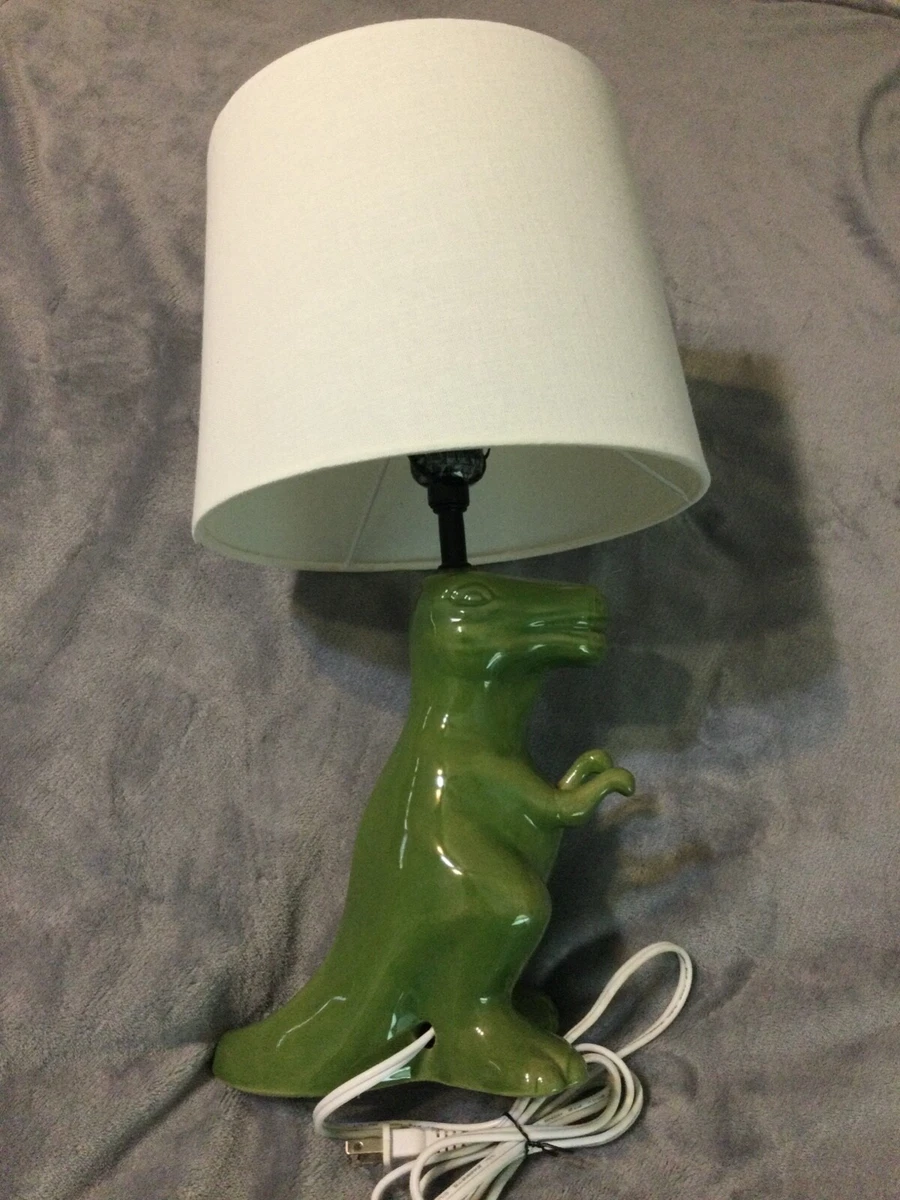 Dinosaur Table Lamp Green Target Pillowfort Tested Working Condition w shade